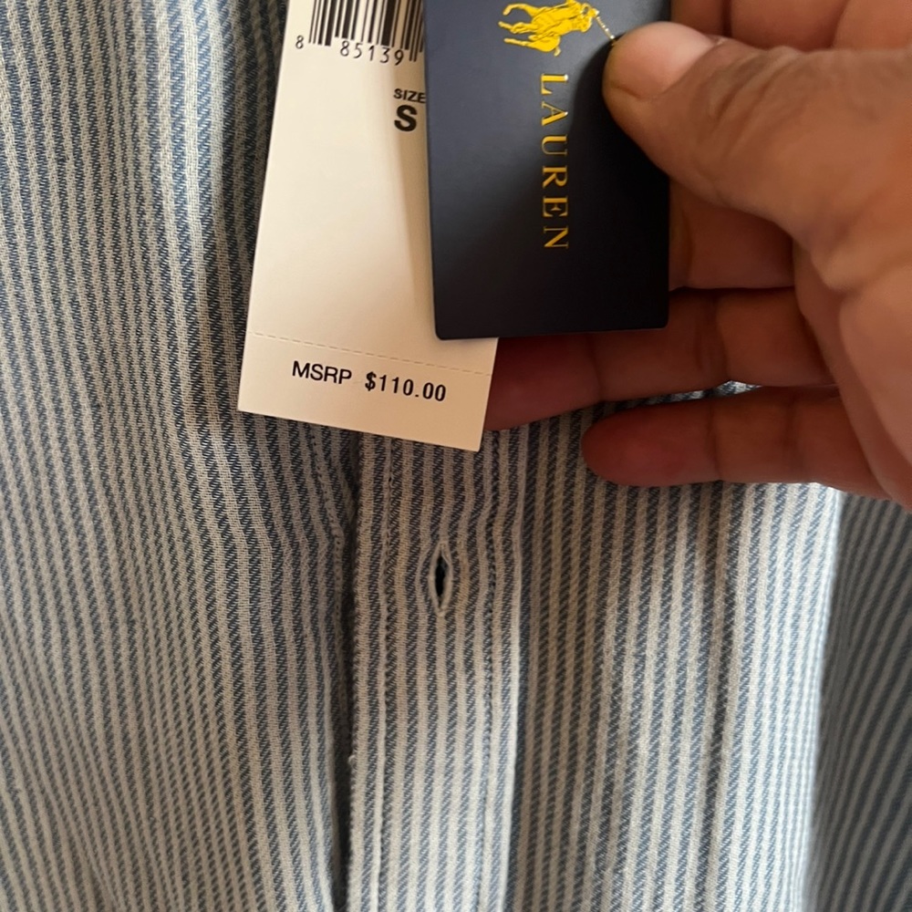Polo Ralph Lauren Striped MAN Shirt (SMALL) New With Tags